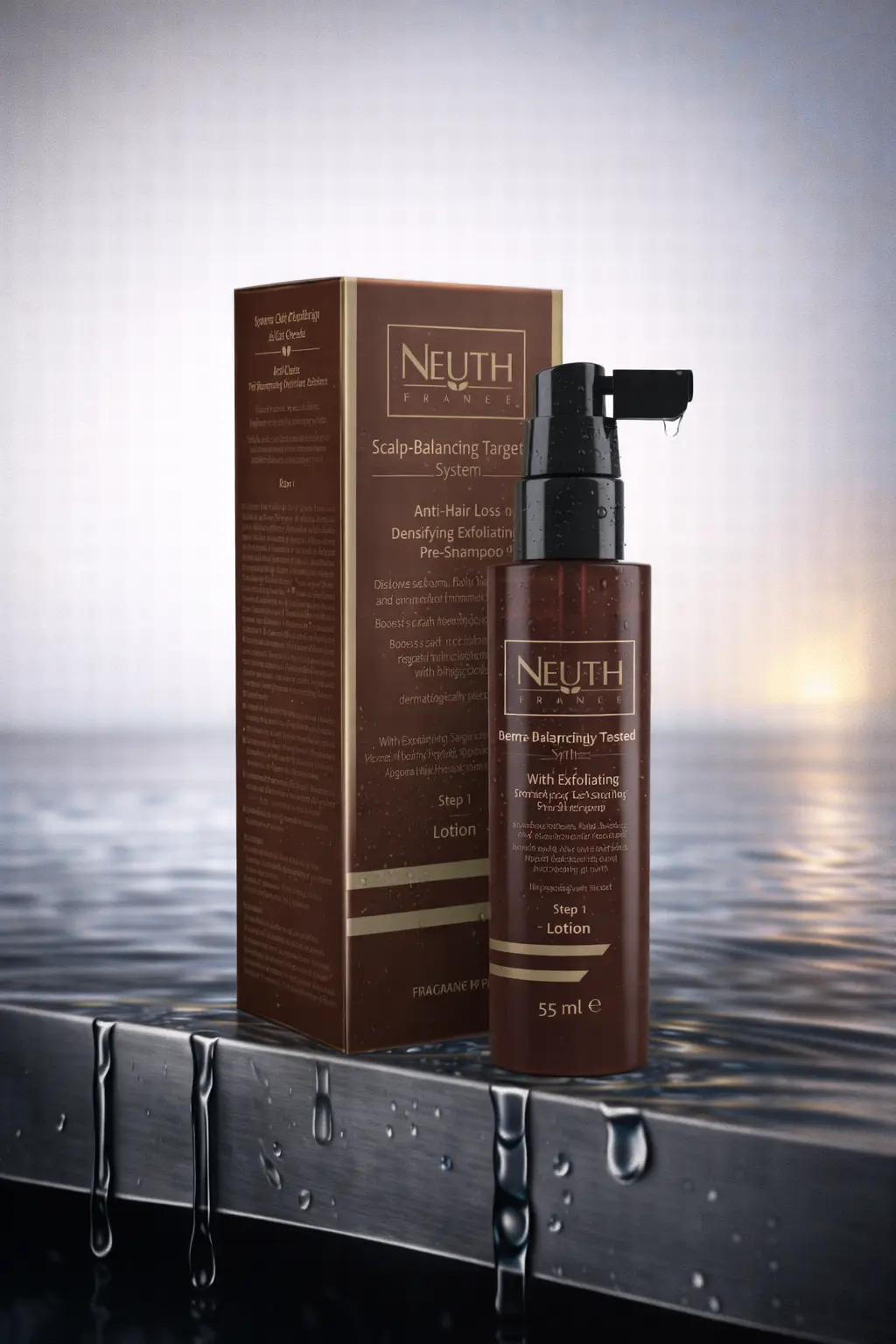 Neuth Anti-Hair Loss Densifying Exfoliating Pre-Shampoo Scalp Balancing Targeted System 55ml